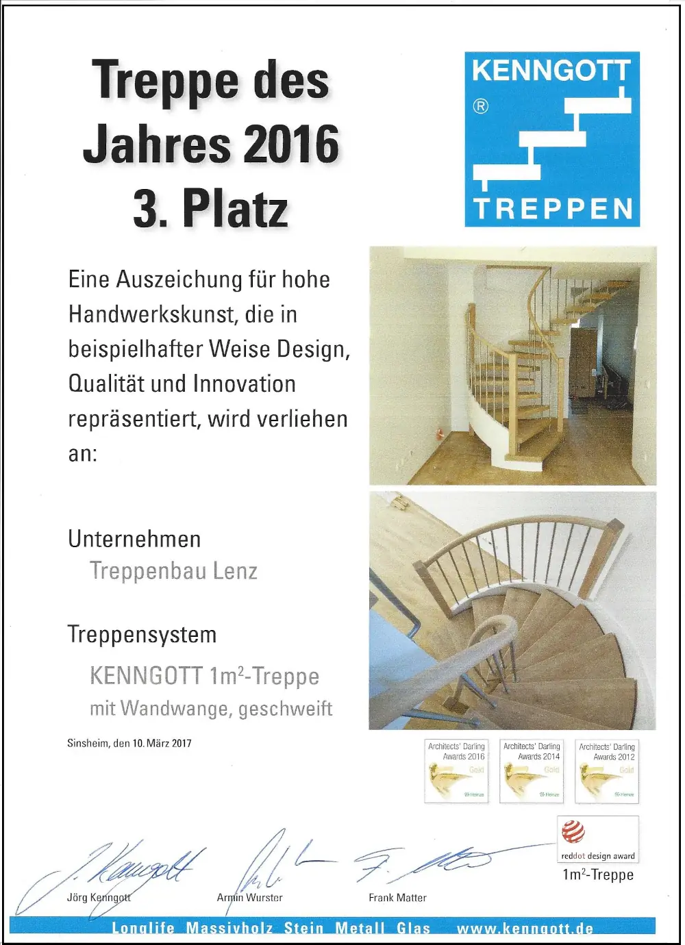 Treppe des Jahres 2016 - 3. Platz